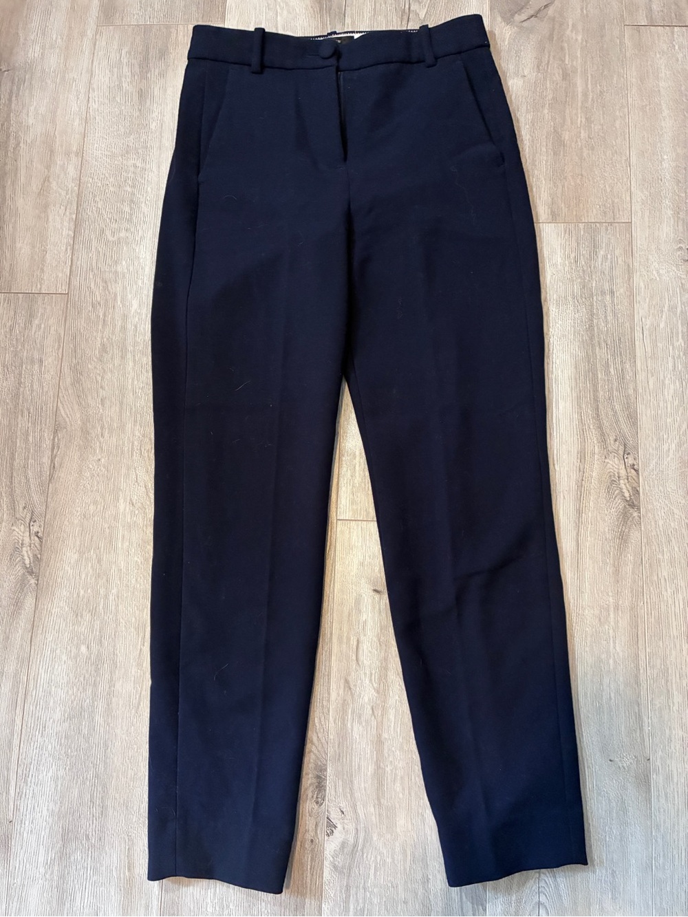J.Crew High-Rise Cameron Navy Tailored Ankle Pants NWOT Size 0 - Picture 4 of 10